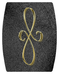 DAREC 601 GD SH BK Gold Scroll Shimmer Black Background